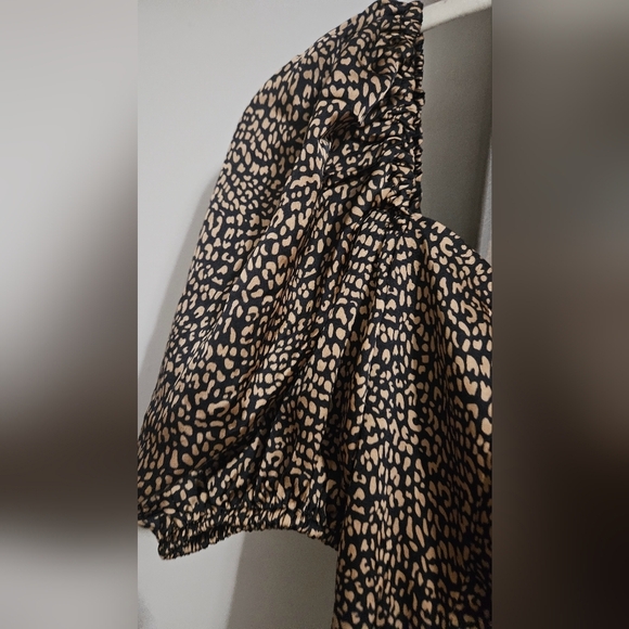 BUDDYLOVE Feline Cheetah print satin Nora Mini Dress. Size Small - Picture 9 of 12